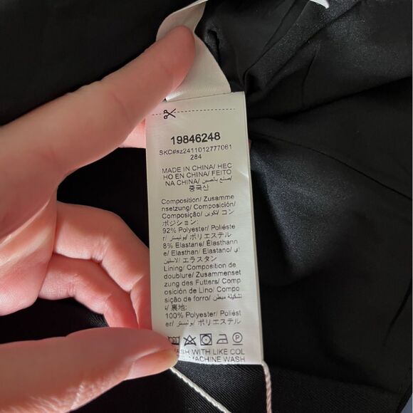 Missguided Black Halter Top Peek a Boo Bow Details S - Picture 8 of 8